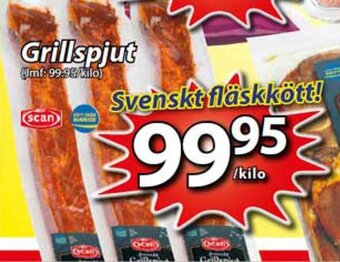 Extra Mjällby Stormarknad Scan Grillspjut erbjuda