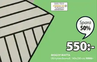 JYSK Mogop Matta 140x200 cm erbjuda