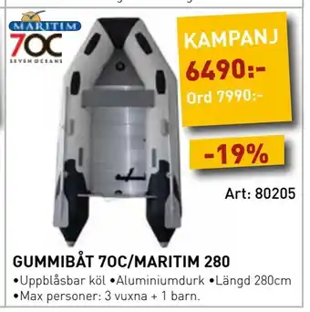 SeaSea Gummibåt 7oc/maritim 280 erbjuda