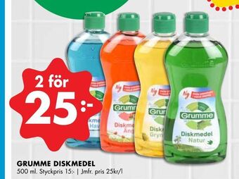ÖoB Grumme diskmedel erbjuda