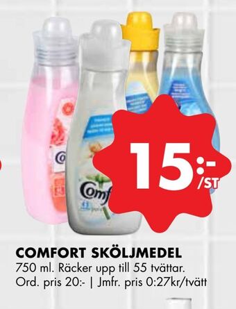ÖoB Comfort sköljmedel erbjuda