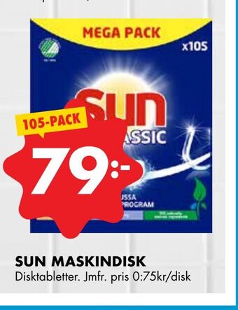 ÖoB Sun maskindisk erbjuda