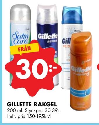 ÖoB Gillette rakgel erbjuda