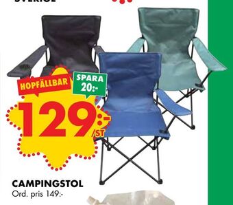 ÖoB Campingstol erbjuda
