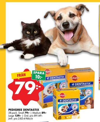 ÖoB Pedigree dentastix erbjuda