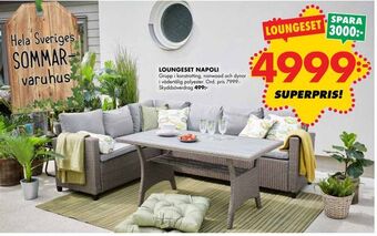 ÖoB LOUNGESET NAPOLI erbjuda