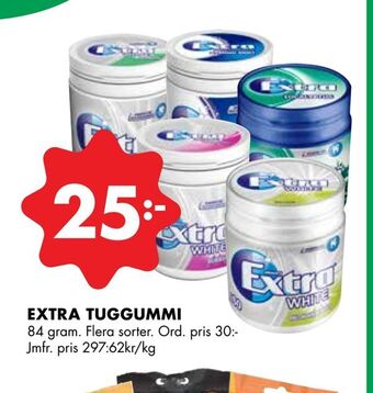 ÖoB Extra tuggummi erbjuda