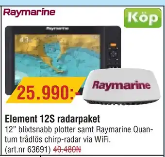 Erlandsons Brygga Element 12S radarpaket erbjuda