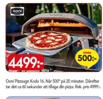 Bo Ohlsson Ooni pizzaugn erbjuda