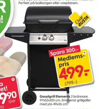Rusta gasolgrill erbjuda