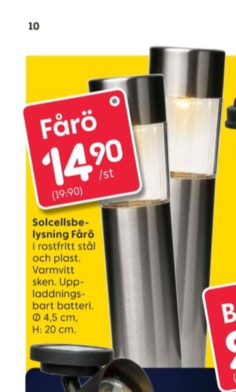 Rusta Bestway solcellslampor erbjuda