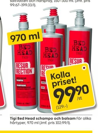 Rusta Tigi bedhead balsam erbjuda
