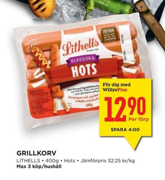 Willys Hemma Grillkorv erbjuda