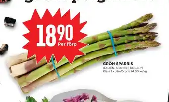 Grön sparris
