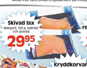 Götgatsbacken Skivad lax 150g erbjuda