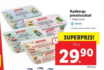 Lidl Rydbergs potatissallad erbjuda