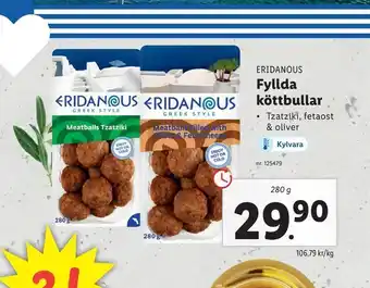 Lidl Fyllda köttbullar erbjuda