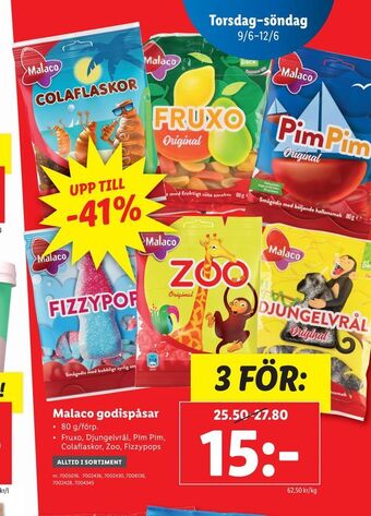 Lidl Malaco godispåsar erbjuda
