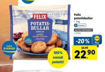 Lidl Felix potatisbullar erbjuda