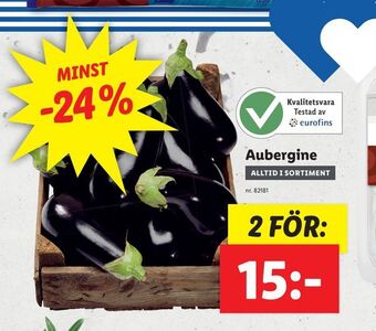 Lidl Aubergine erbjuda