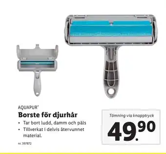 Borste för djurhår