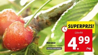 Lidl Körsbär erbjuda