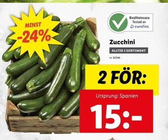 Lidl Zucchini erbjuda