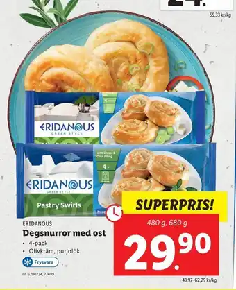Lidl Degsnurror med ost erbjuda