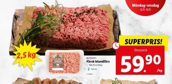 Lidl Färsk blandfärs erbjuda
