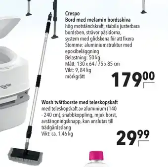 Wosh tvättborste med teleskopskaft