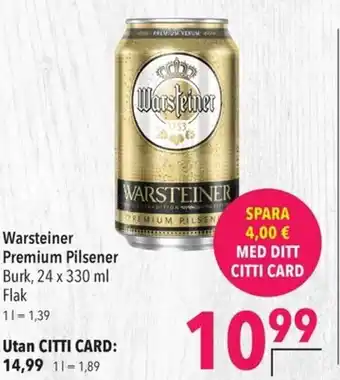Warsteiner Premium Pilsner 24x330ml