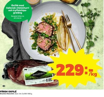 Coop Färsk oxfile 1kg erbjuda