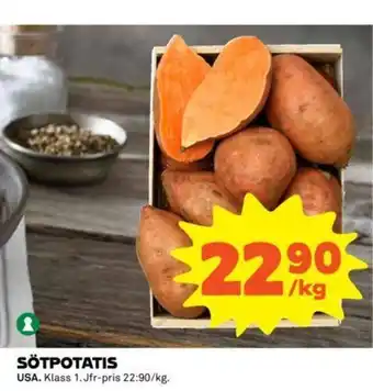 Coop Sötpotatis 1kg erbjuda