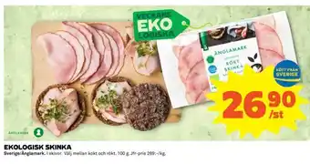 Coop Ekologisk Skinka 100g erbjuda