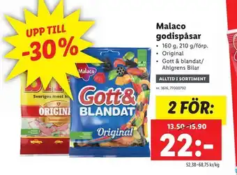 Lidl Malaco godispåsar erbjuda