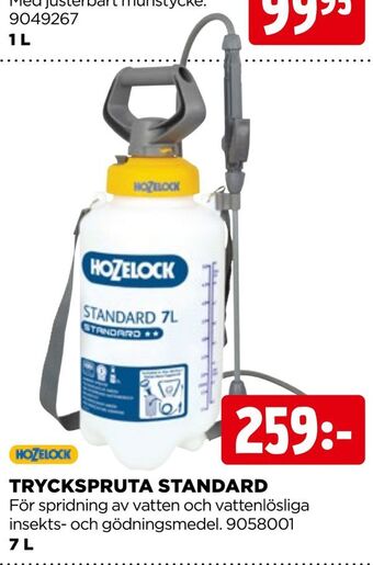 Jem&Fix Tryckspruta standard erbjuda