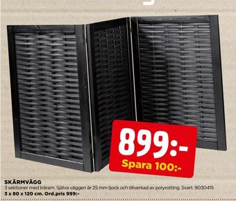 Jem&Fix Skärmvägg erbjuda