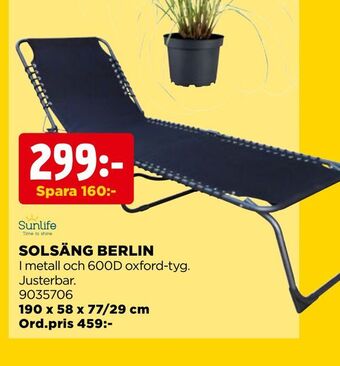 Jem&Fix Solsäng berlin erbjuda