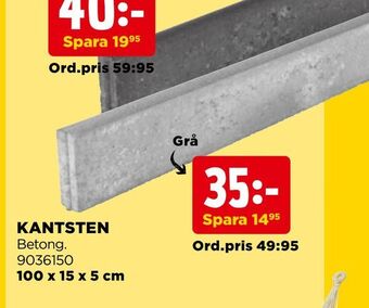 Jem&Fix Kantsten erbjuda