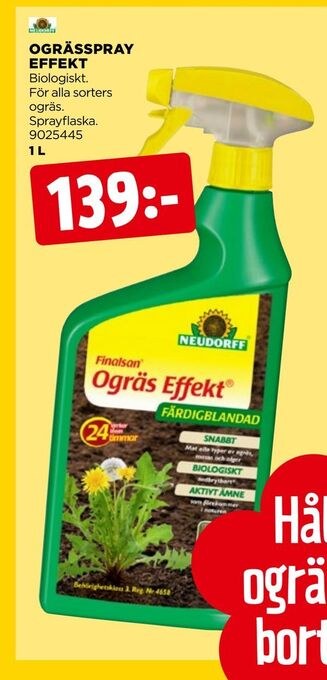 Jem&Fix Ogrässpray effekt erbjuda