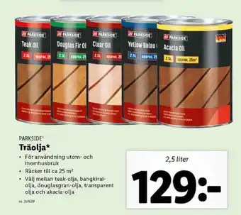 Träolja 2,5l