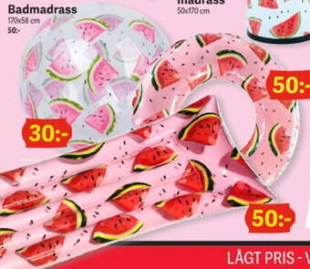 DollarStore Badmadrass erbjuda