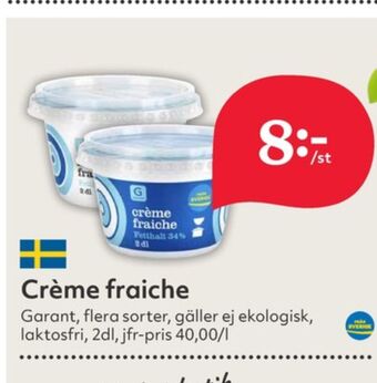 Hemköp Garant crème fraiche erbjuda