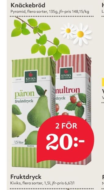 Hemköp Kivik fruktdryck erbjuda