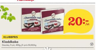 Hemköp Dazzley kladdkaka erbjuda