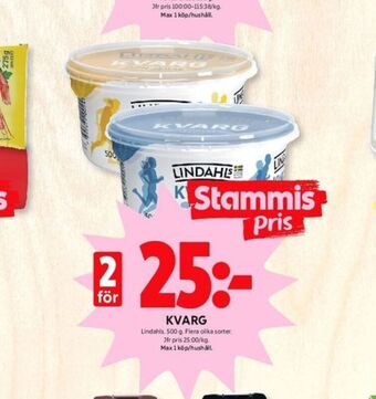 ICA Kvantum Lindahls kvarg erbjuda