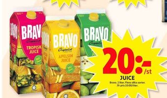 ICA Maxi Bravo juice erbjuda