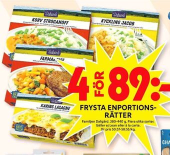 ICA Maxi Dafgårds färdigrätter erbjuda