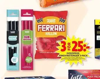 ICA Maxi Mint stång godispåsar erbjuda