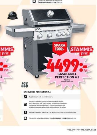 ICA Maxi Fcc bbq gasolgrill erbjuda
